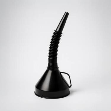 Imagem de Funil Plástico Grande 37cm com Pescoço Largo e Bico Flexível  Uso em C