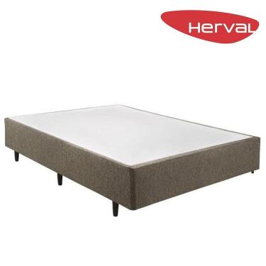 Imagem de Base Cama Box Casal Herval Pequim 39x138x188 cm, Cinza