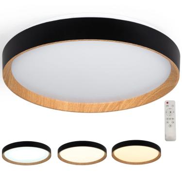 Imagem de Luminaria Plafon 3 Tons LED Iluminaçao Controle Escritorio Recepçao Quarto Sala Comercial Residencial Ambiente Moderno