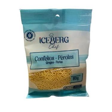 Imagem de Confeito Perolado Amarelo 80g Iceberg