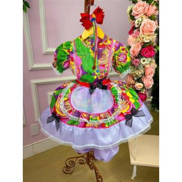Imagem de Vestido Junino Tropical Carina - Estilo e Conforto para Festas Juninas