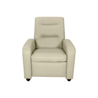 Imagem de Poltrona do papai reclinável Classic Matrix, SINTETICO BEGE