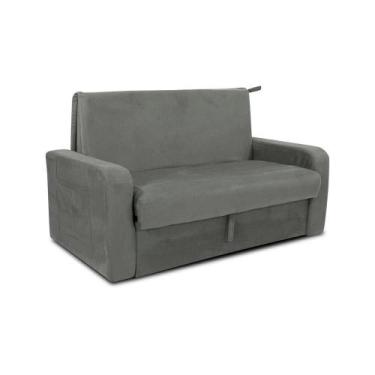 Imagem de Sofá Cama 2 lugares Compacto com Baú 145 Larg Daiane Matrix, SUEDE CIN