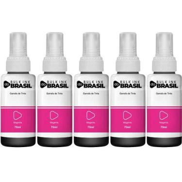 Imagem de Kit 5 Tintas Para Epson T664 L355 L365 L395 L455 L1300 L110 - Bulk Ink