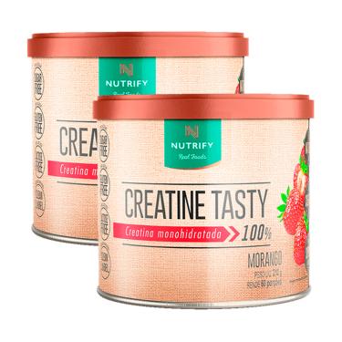 Imagem de Kit 2X: Creatine Tasty Creatina Monohidratada Morango Nutrify 210g