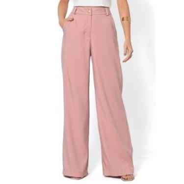 Imagem de Calça Bisô Alfaiataria Reta Rosê-Feminino