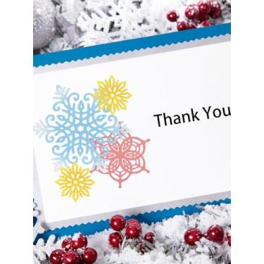 Imagem de Matrizes de corte de metal de Natal com flocos de neve grandes para fazer cartões, modelo de estêncil de gravação em relevo para o inverno, Natal, faça você mesmo, álbum de fotos, decoração de cartões