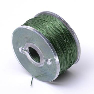 Imagem de 50 jardas/rolo 0,1 mm cordão de contas de nylon fio chinês corda de nó corda corda amizade corda verde oliva escuro para artesanato DIY Kumihimo pulseiras de macramê fabricação de suprimentos