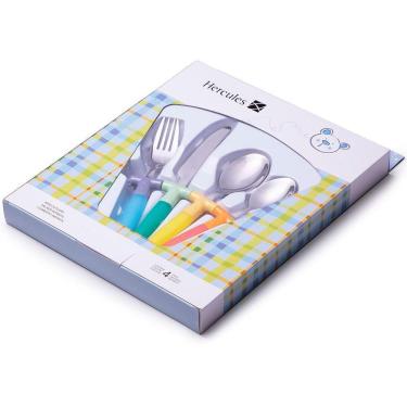 Imagem de Conjunto De Talheres Infantil Camisa 4 Pc