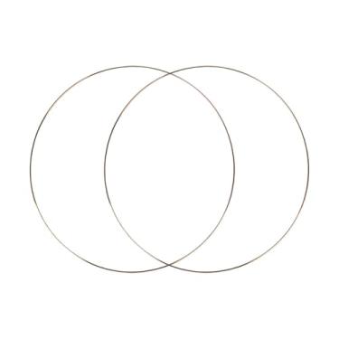 Imagem de MotiveTech 2x Aros de Metal para Arranjos Florais, Círculos de Arame para Guirlanda, Macramê, Decoração de Parede, Artesanato, Guirlanda de Casamento, 45 Centímetros