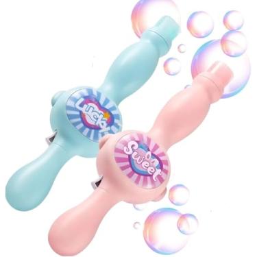 Imagem de Bastão Lança Bolhas de Fumaça Kit Completo Infantil Diversão Iluminado Brinquedo Festa