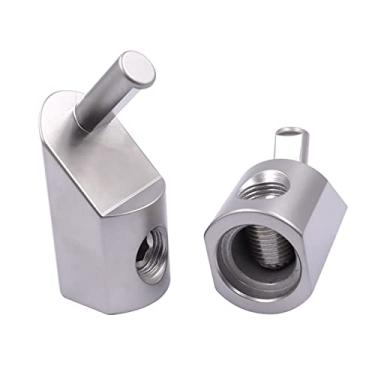 Imagem de Kaasst Pacote com 2 adaptadores redutores de energia para carro/entrada de aterramento de alumínio para alumínio automotivo