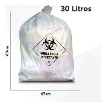 Imagem de Saco De Lixo Infectante 6 Hospitalar Resíduo 30l Com 100un - Higipack