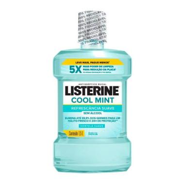 Imagem de Enxaguante Bucal Listerine Cool Mint Zero Álcool Menta Suave 1,5L