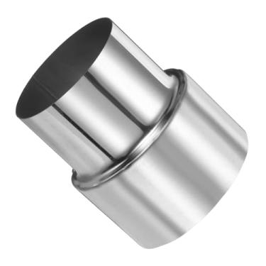 Imagem de PATIKIL Conector redutor de adaptador de exaustão de 7 cm ID para 6 cm OD, acoplador de duto redondo universal de tubo de fogão de aço inoxidável para aquecedores de água, fogões de madeira, lareiras