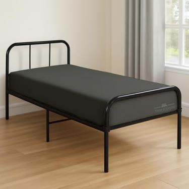 Imagem de Lençol com elástico para berço 71 cm x 190 cm - 100% algodão egípcio - 1 lençol de baixo tamanho de berço, ajuste confortável para colchão estreito de solteiro/beliche RVs/camas de hóspedes/berço