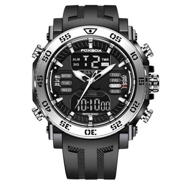 Imagem de Relógio De Pulso Digital Led Masculino Impermeável De Quartzo Esportivo Prata