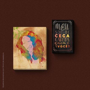 Imagem de Meu Som Te Cega Careta - Quadro Ou Placa 2Pçs 15mm