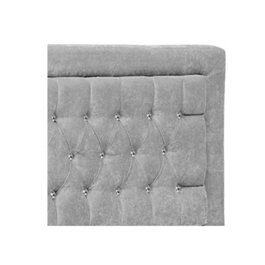 Imagem de Cabeceira Casal Iasi P04 140 Cm Suede Cinza Tca 940