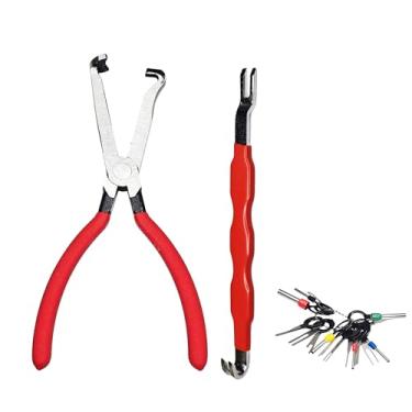 Imagem de Winyxleng Ferramentas automotivas alicate de desconexão elétrica e separador de conector com kit de ferramentas de remoção de terminal de 18 peças para fiação de carro, terminais de bateria e fios de