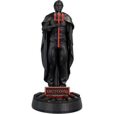 Imagem de Estátua Exu 7 Covas Umbanda Candomblé (Cor Nox Sanguine)