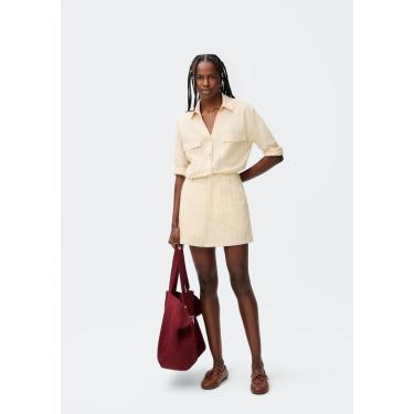 Imagem de Shorts Saia Hering Fio Tinto Em Alfaiataria Feminino-Feminino