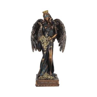 Imagem de Fxzqgnh Estátua de Deusa Grega, Escultura Da Sorte, Presente, Resina, Estatueta, Peça de Colecionador para Sala de Estar, Vitrine, Festa, 6,2 cm x 7,2 cm x 24 cm