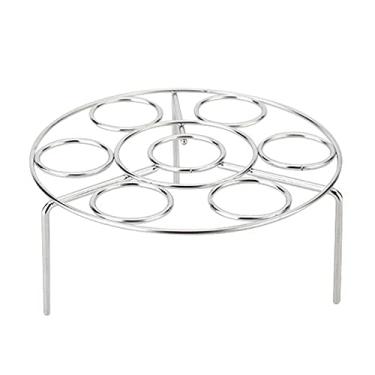 Imagem de Organizador de tábua de corte, aço inoxidável, ovo, vaporizador, panela, bandeja de cozimento a vapor redonda, suporte de aquecimento de alimentos, utensílios de cozinha