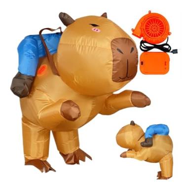 Imagem de Fantasias infláveis para adultos | Traje de capivara inflável de Halloween, acessórios de cosplay para meninas, meninos e mulheres