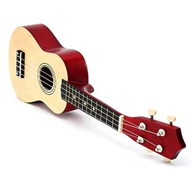 Imagem de Ukulele infantil 53 cm basswood soprano ukulele guitarra jacarandá 4 cordas ukulele baixo uke presente crianças instrumentos musicais acessórios ukelele (cor: madeira)