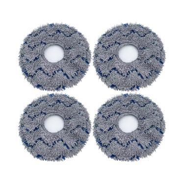 Imagem de Replacement Compatible With Ecovacs T10 TURBO/Deebot X1 / OMNI / X1 TURBO Vacuum Cleaner Mop Cloth Washable Mop Pads Parts Accessories(4pcs)