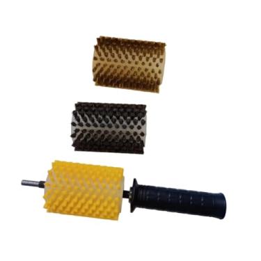 Imagem de Colaxi Kit de escovas para encerar esquis, eficiente, profissional, reutilizável e leve, 10cm