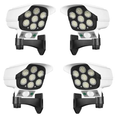 Imagem de Luminaria Solar 180w Camera Falsa Sensor Movimento Controle