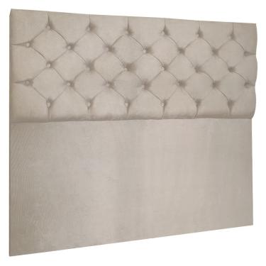 Imagem de Cabeceira Capitonê Queen 1,60m Jade Suede Bege