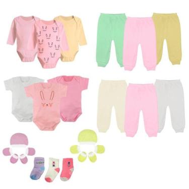 Imagem de Kit Maternidade 21 Peças Essenciais Primeiras Roupas do Bebê - Koala B