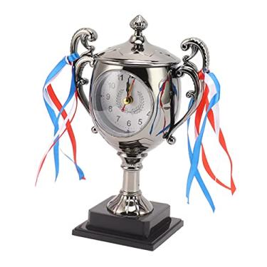 Imagem de Generic Ornamento do Despertador, Modelo Realista do Troféu da Base Estável Relógio Retro Requintado para o Quarto para a Sala de Estar (#12)