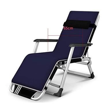 Imagem de YYBOES Cadeiras, cadeiras reclináveis dobráveis, espreguiçadeiras, espreguiçadeiras, poltronas, espreguiçadeiras de jardim ao ar livre, superlargura, 65 cm, feliz
