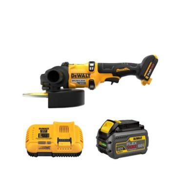 Imagem de Esmerilhadeira A Bateria 60v 6ah Dewalt 6500rpm DCG440B 110v, 110V