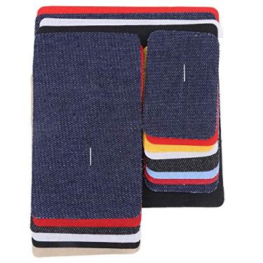 Imagem de Calça jeans variada, 18 peças, kits de reparo de roupas, adesivos para trabalhos de bricolage
