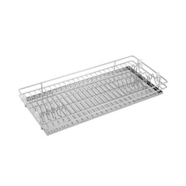 Imagem de Escorredor de Louça Versátil para Armário ou Bancada com Bandeja Inox 