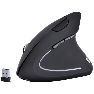 Imagem de Mouse Sem Fio Ergonômico Power Fit 1600 Dpi Preto Usb