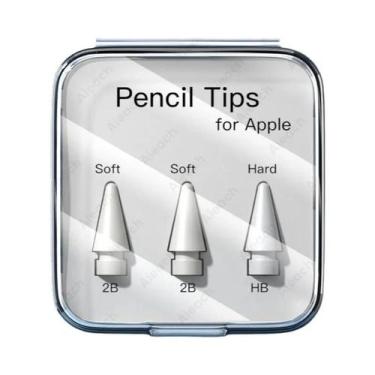 Imagem de Ponta Dupla Para Apple Pencil 2B HB 2.0 3.0 Macia E Dura Acessórios Pa