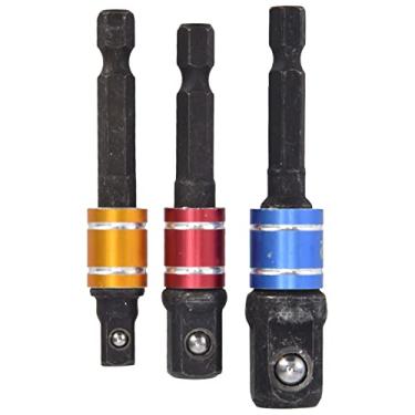 Imagem de Generic Kit Adaptador de Soquete Confiável de Soquete de Broca Com Haste Sextavada de 1/4 pol., Tamanho de Cabeça Quadrada 3/8 pol., ótimo Material para Ferramentas Pneumáticas