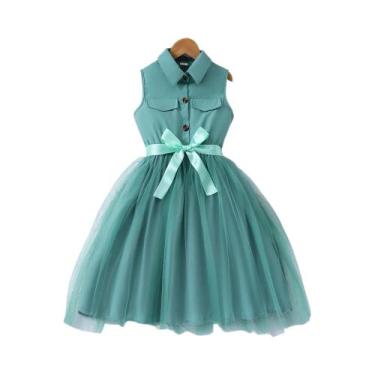 Imagem de Vestido De Princesa Casual Elegante Sem Mangas Rosa Para Meninas Adole