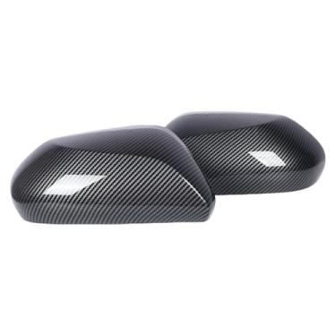 Imagem de aqxreight Emparelhe a Substituição da Caixa do Espelho Retrovisor de Fibra de Carbono do Espelho Retrovisor para 2018-2024 e Funcional a Tampa Tampa Externa da Porta