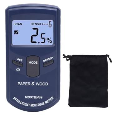 Imagem de Garosa Medidor de água de Madeira, Detector Digital de Umidade para Concreto de Madeira e Paredes Com Display Retroiluminado, Desligamento Automático, Retenção de Leitura, Faixa de