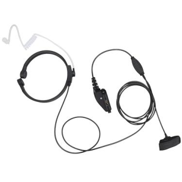 Imagem de Renastar Fone De Ouvido Com Microfone Garganta Para Rádio Bidirecional, Walkie Talkie, Tático Pescoço, Kenwood Nexedge P25 Nx 5300 K2 Nx-3300 Nx-5300-K2 Nx-200 Nx-300 Nx-5200 Tk-3180