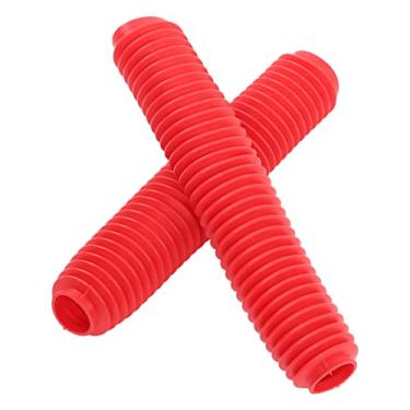 Imagem de Snsowed Motocicleta Garfo Dianteiro Amortecedor Botas Capa de Poeira para Cr80 Cr125 Cr250, Yz80 Yz125 Yz250 Wr450, Kx125kd X200 Com Rm125 Dr250 Drz400 400 (Vermelha)