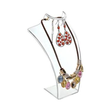 Imagem de Jóias Display modelo colar, manequim pingente, brinco mostrando stand,