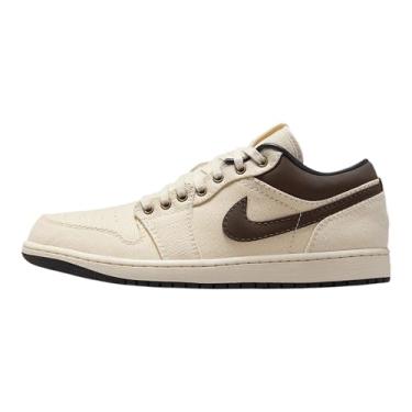 Imagem de Nike Tênis masculino Air Jordan 1 Retro Low OG, Marfim claro/Off Noir/marrom barroco, 3.5